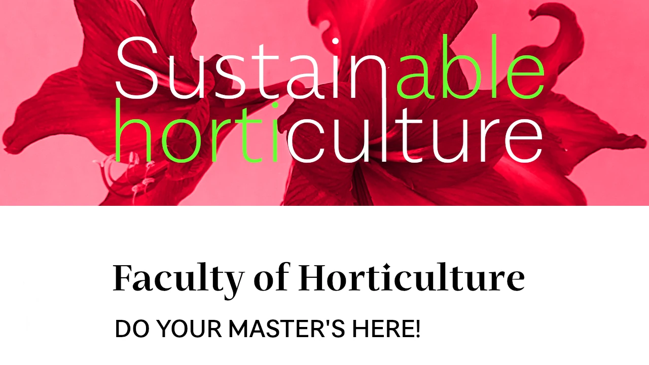 Sustainable horticulture - in English (NEW)