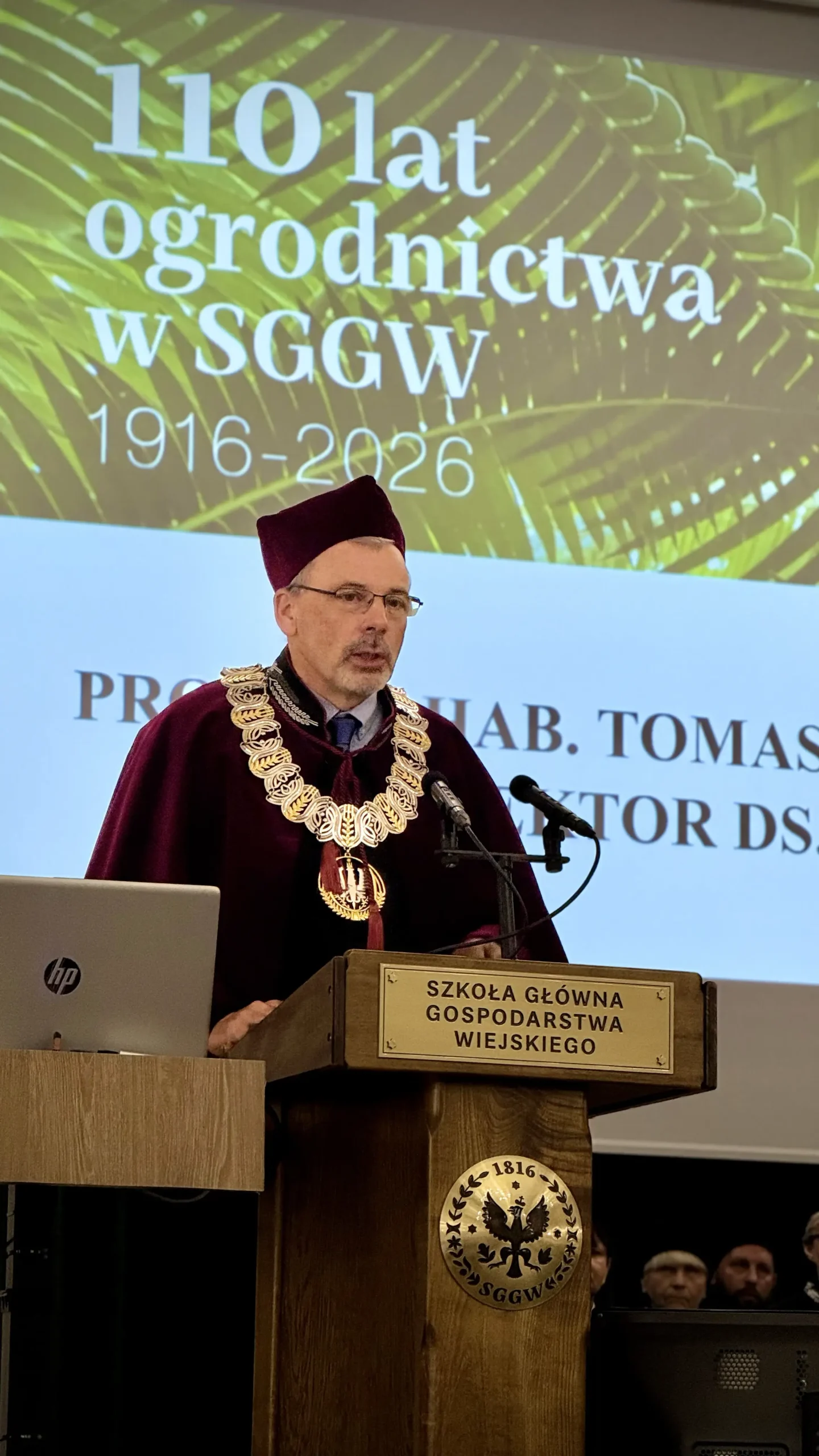 Wystąpienie Prorektor ds. nauki prof. dr hab. inż. Tomasza Okruszko