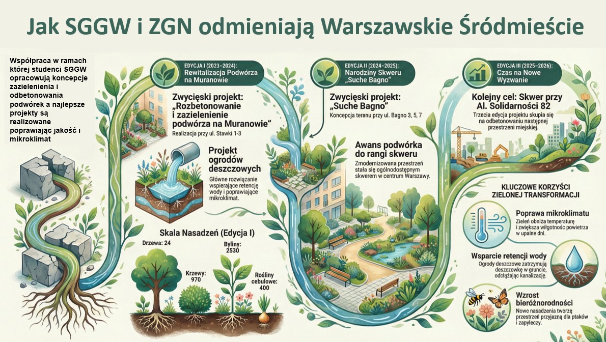 Jak SGGW i ZGN odmieniają warszawskie Śródmieście